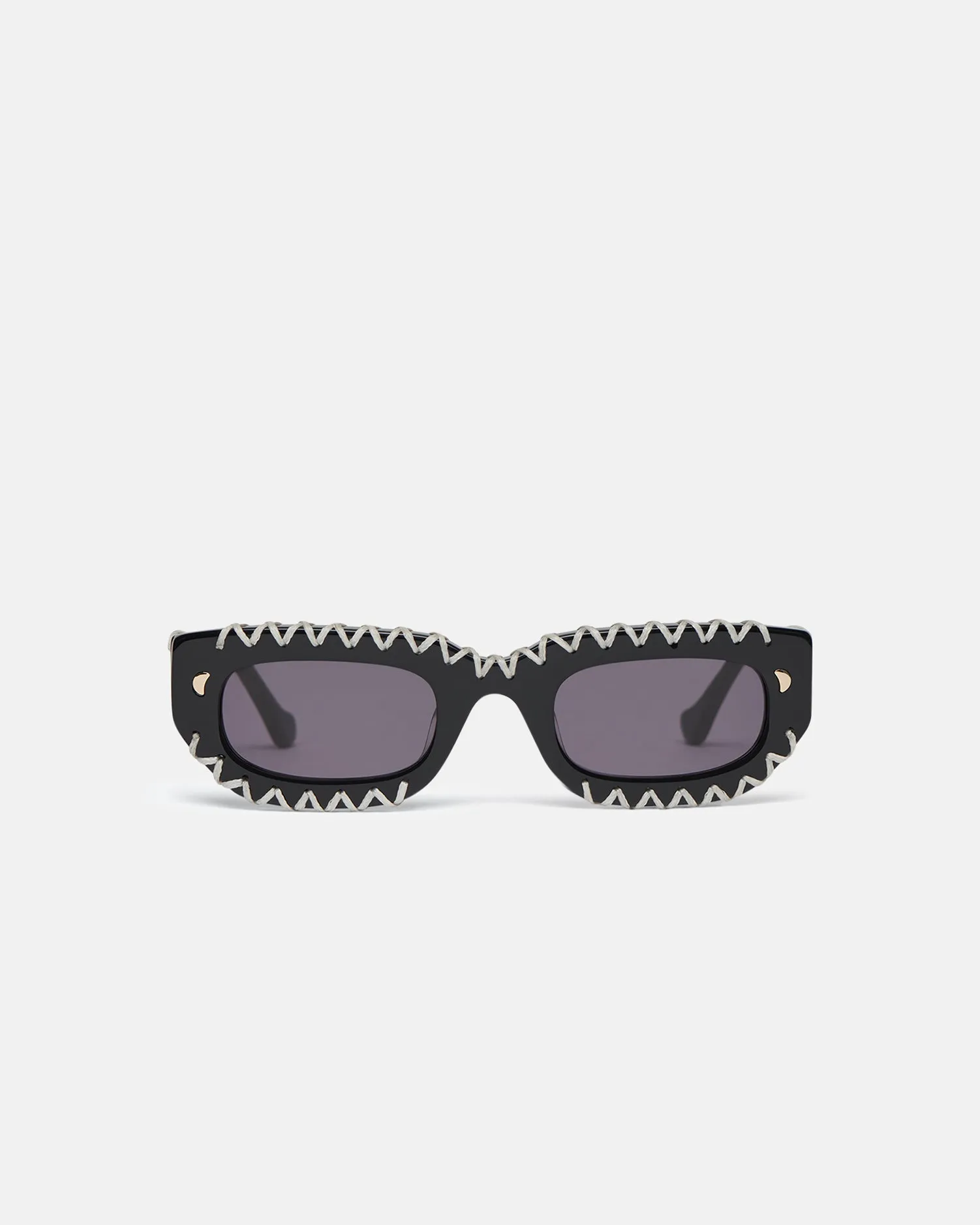 Kadee Crochet - Crocheted D-Frame Sunglasses - Black sold by Nanushka