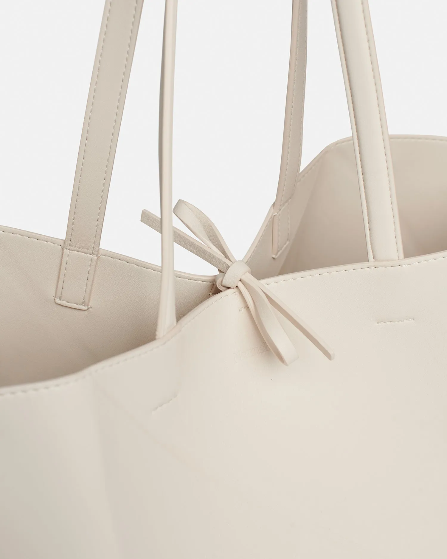 The Origami Tote - Alt-Nappa Tote - Creme sold by Nanushka product image thumbnail 4