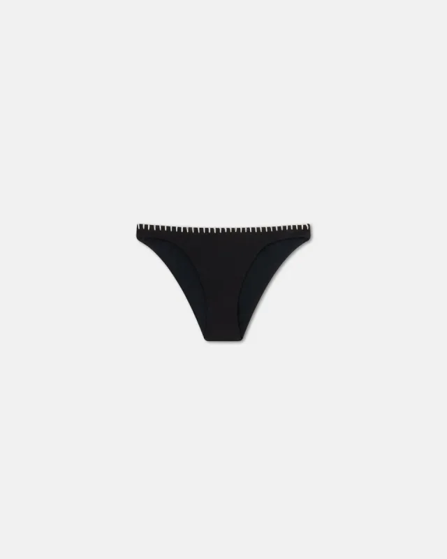 Merve - Crochet Bikini Bottoms - Black sold by Nanushka