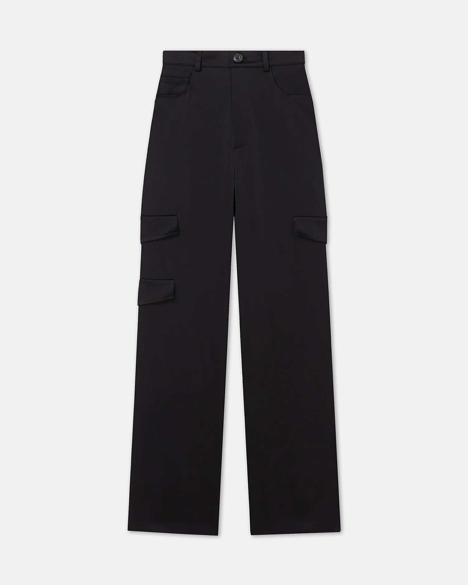 Cais - Slip Satin Cargo Pants - Black sold by Nanushka product image thumbnail 4
