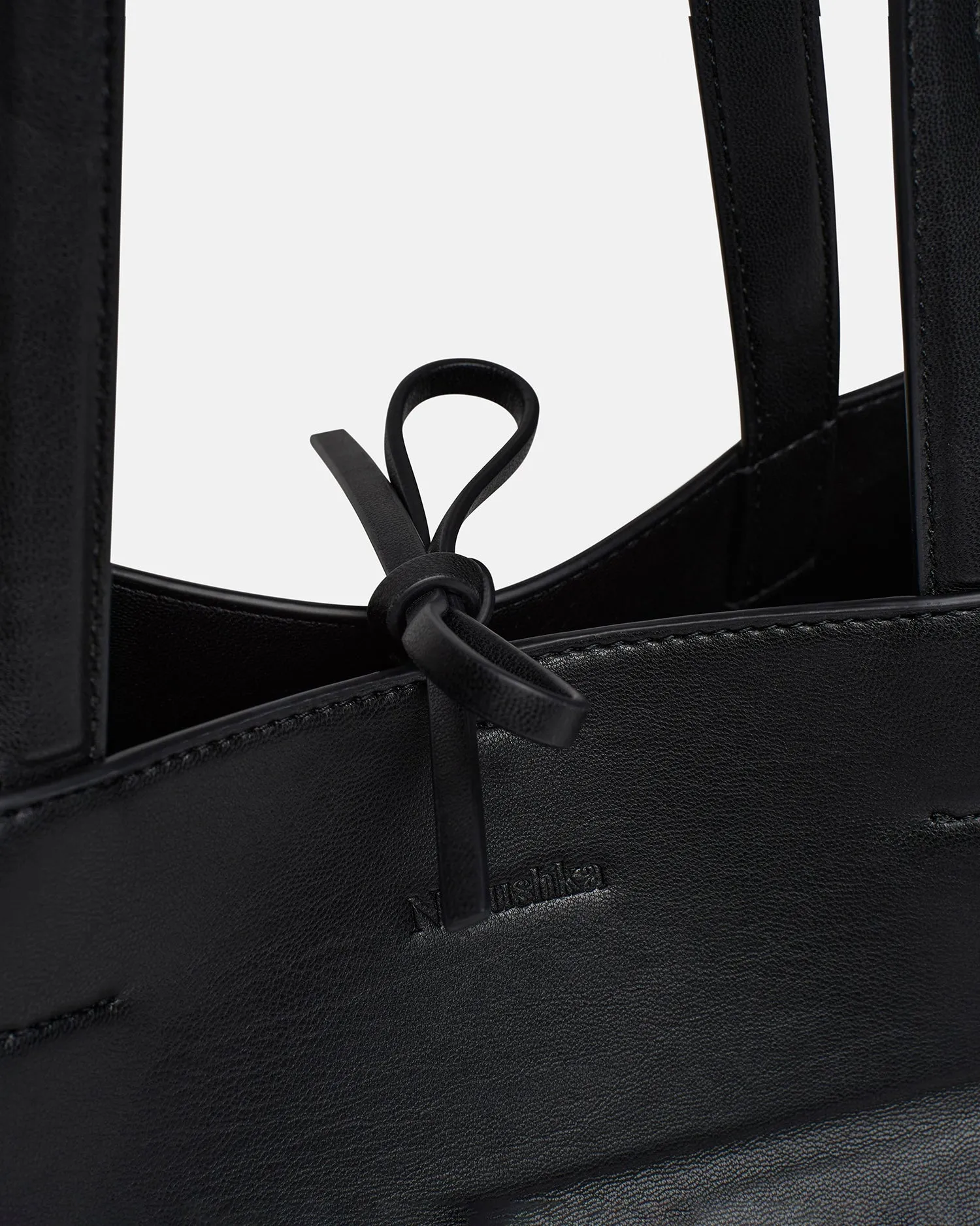 The Origami Bag - Alt-Nappa Bag - Black sold by Nanushka product image thumbnail 4