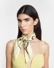Shoul - Printed Silk Scarf - Moonbeam-Brown Kopjafa sold by Nanushka