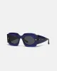 Cathi - Bio-Plastic Square-Frame Sunglasses - Navy sold by Nanushka