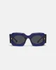 Cathi - Bio-Plastic Square-Frame Sunglasses - Navy sold by Nanushka