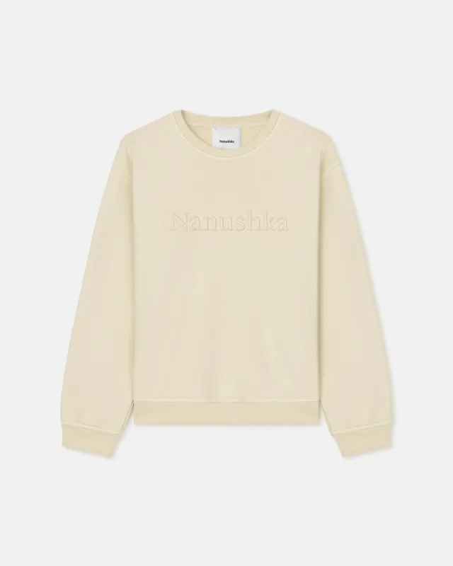 Remy - Cotton-Fleece Sweatshirt  - Shell sold by Nanushka