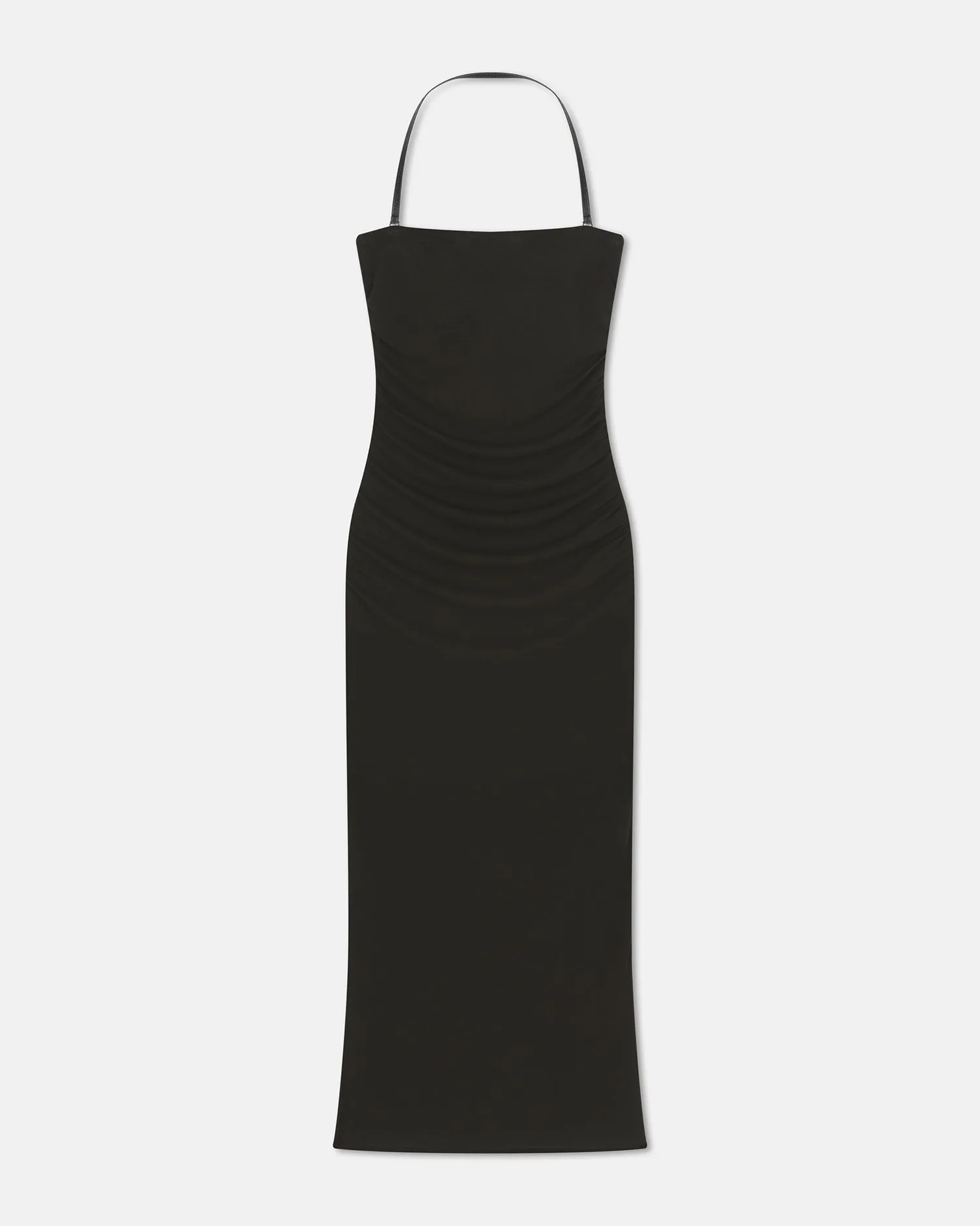 Eliz - Printed Mesh-Jersey Midi Dress - Anthracite sold by Nanushka