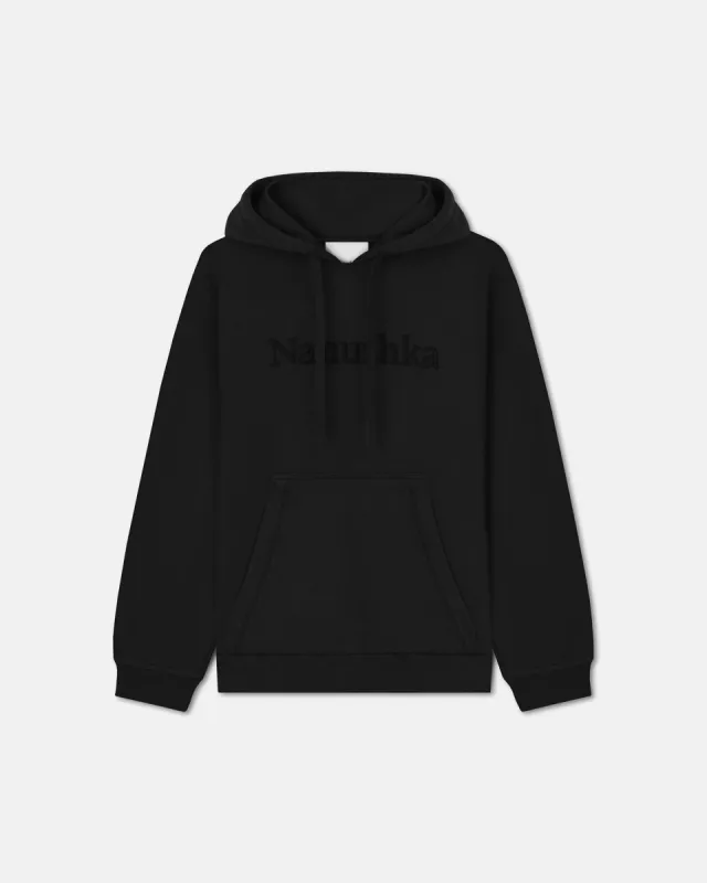 Ever - Cotton-Fleece Hoodie - Black made by Nanushka