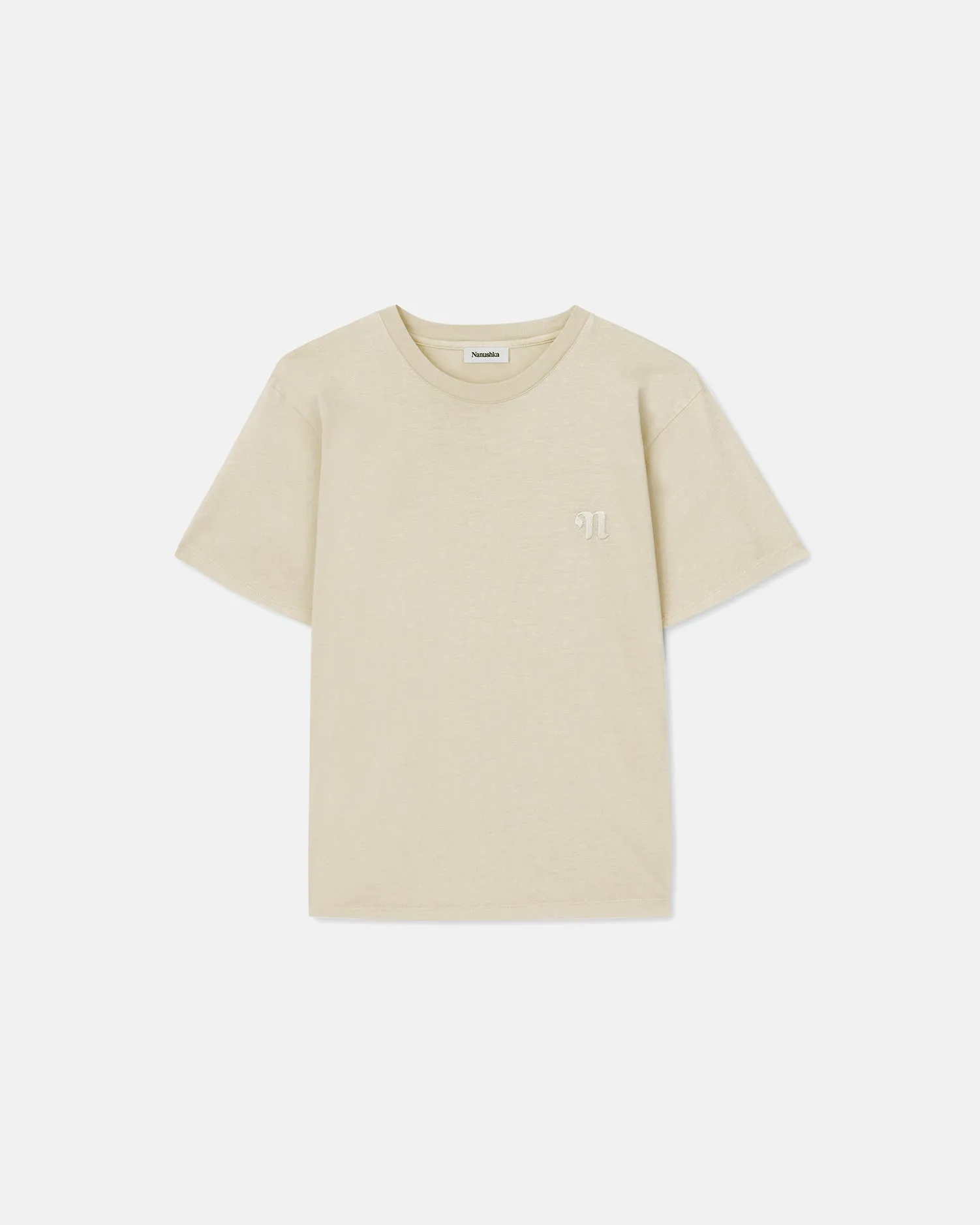 Reece - Organically Grown Cotton T-Shirt - Shell Symbol sold by Nanushka