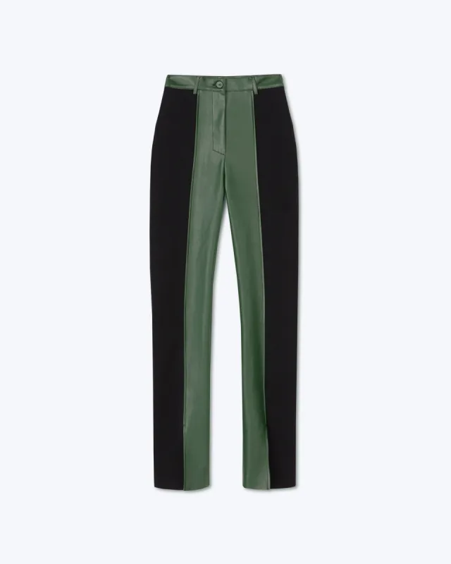 Filo - Sale Contrast Trouser - Pine Green sold by Nanushka