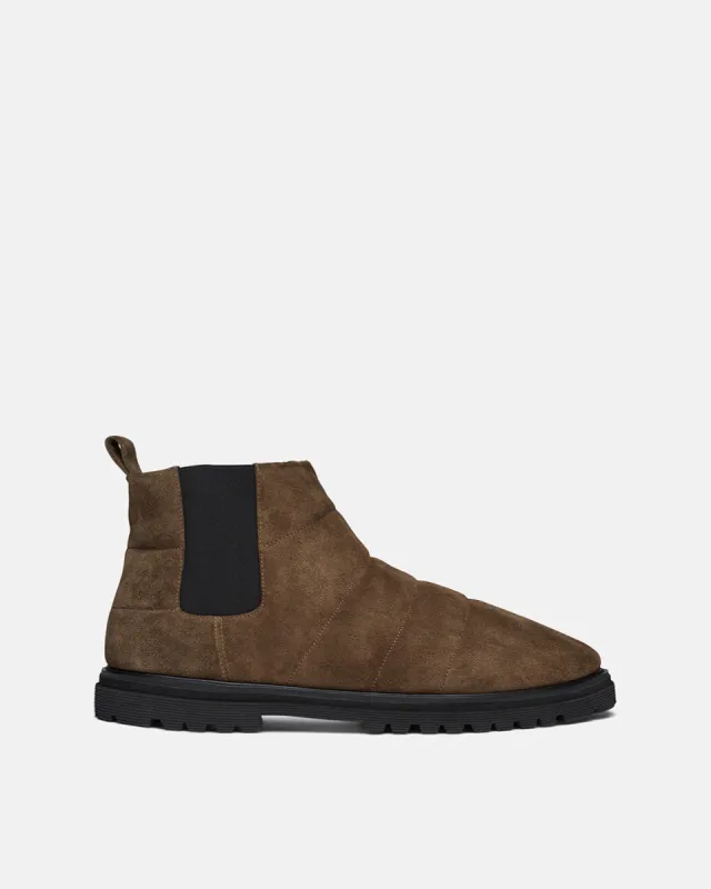 Bede Mens - Rounded Toe Boot - Olive sold by Nanushka