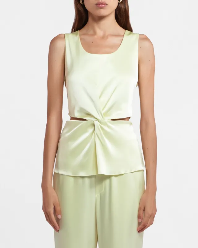 Roanne - Sale Cut-Out Slip Satin Top - Lumen made by Nanushka