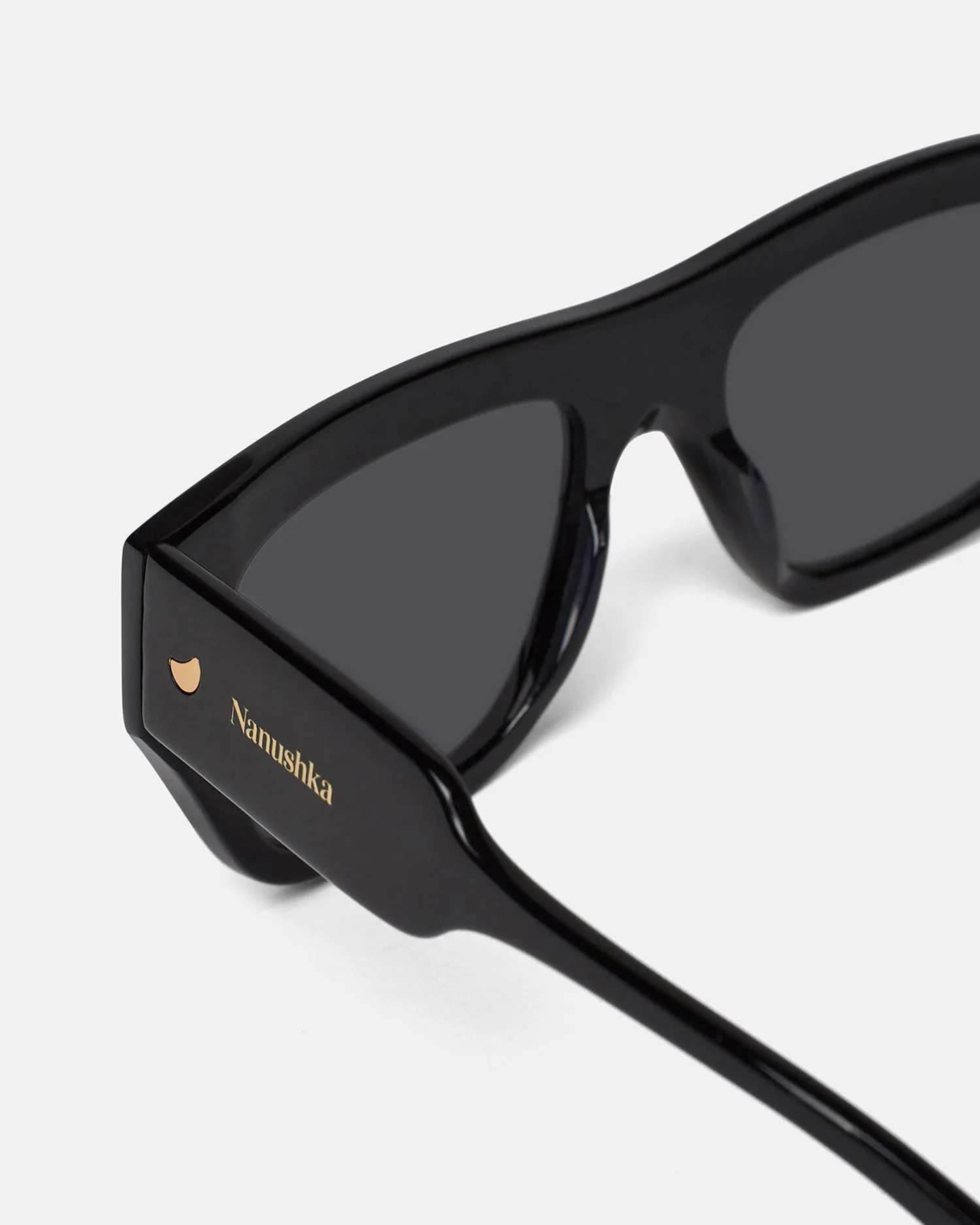 Martim - Bio-Plastic D-Frame Sunglasses - Black sold by Nanushka product image thumbnail 3