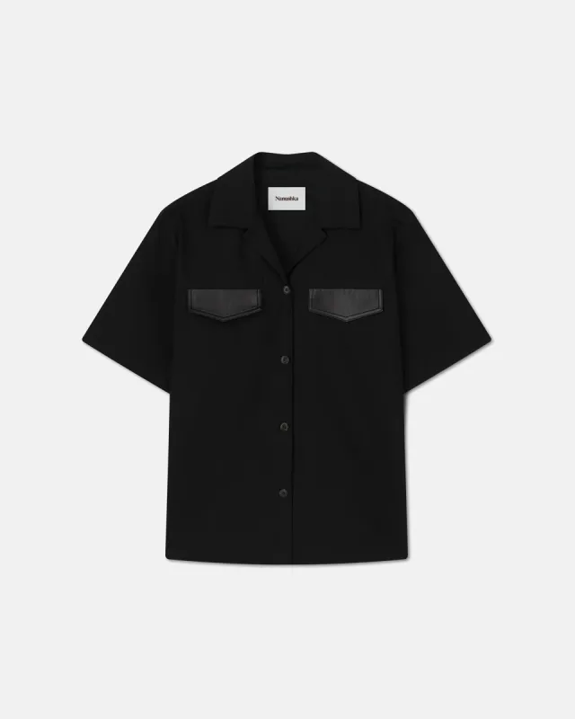 Emina - Sale Short-Sleeve Shirt - Off Black sold by Nanushka
