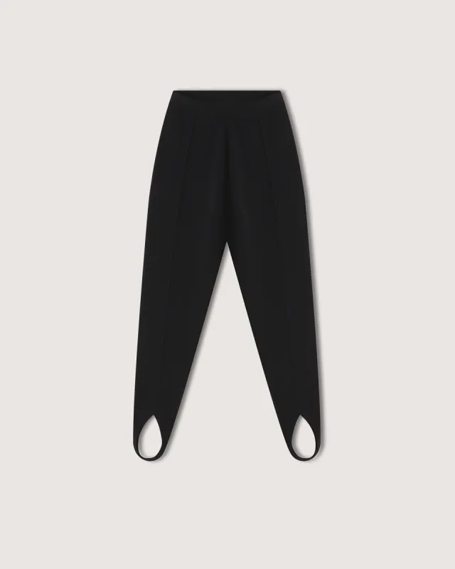 Lia - Sale Knitted Stirrup Pants - Black sold by Nanushka