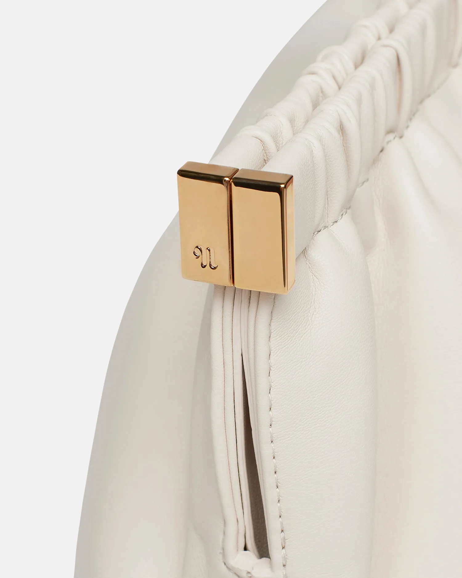 The Bar Clutch - Alt-Nappa Clutch - Off White sold by Nanushka product image thumbnail 4