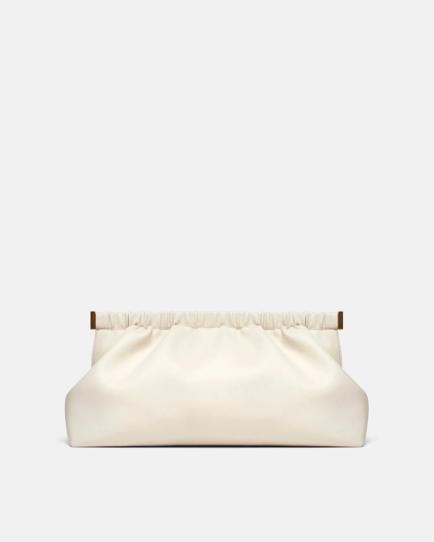 The Bar Clutch - Alt-Nappa Clutch - Off White sold by Nanushka