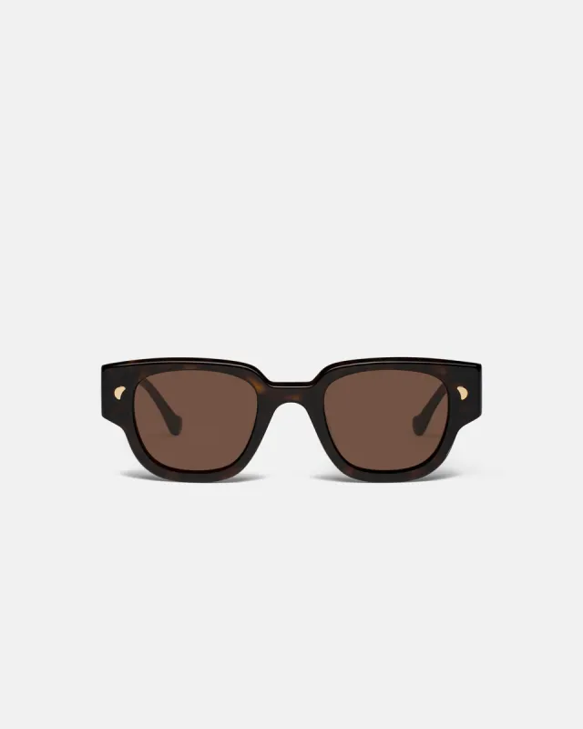 Samui - D-Frame Sunglasses - BrownTurtle sold by Nanushka