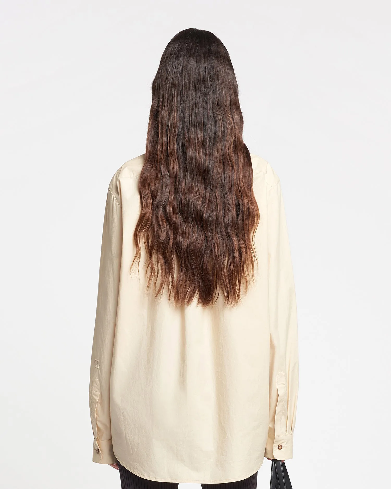 Mya - Light Poplin Shirt - Beige sold by Nanushka product image thumbnail 2