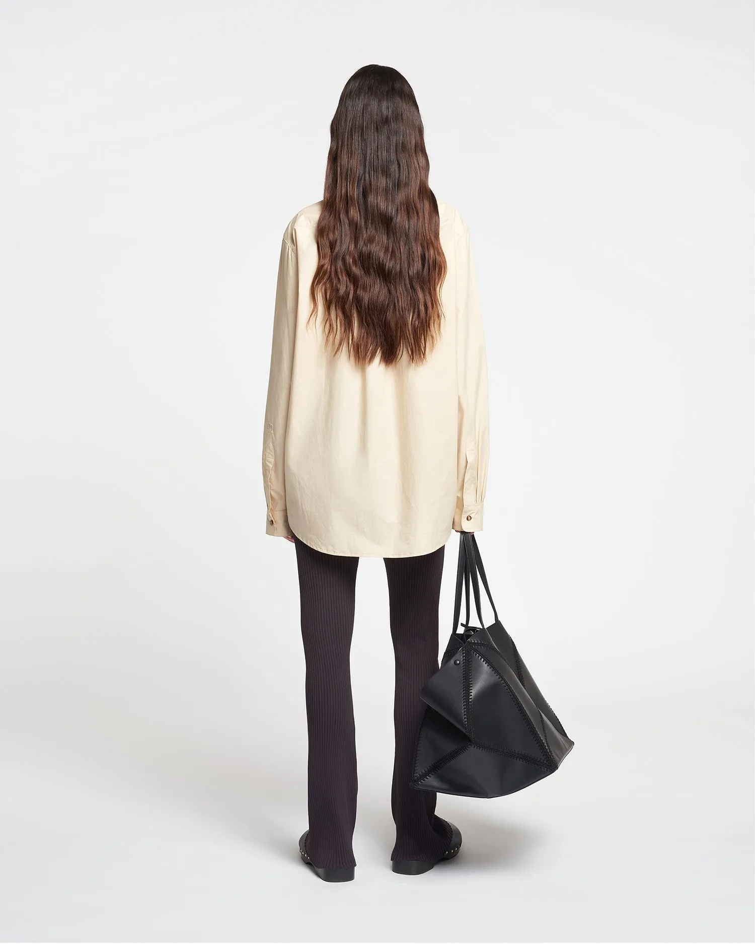 Mya - Light Poplin Shirt - Beige sold by Nanushka product image thumbnail 4