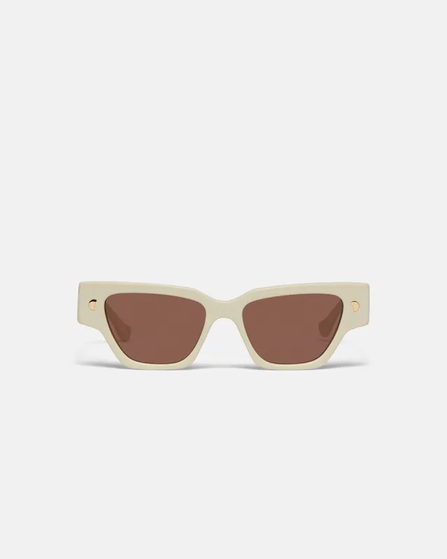 Sazzo - Bio-Plastic D-Frame Sunglasses - Shell sold by Nanushka