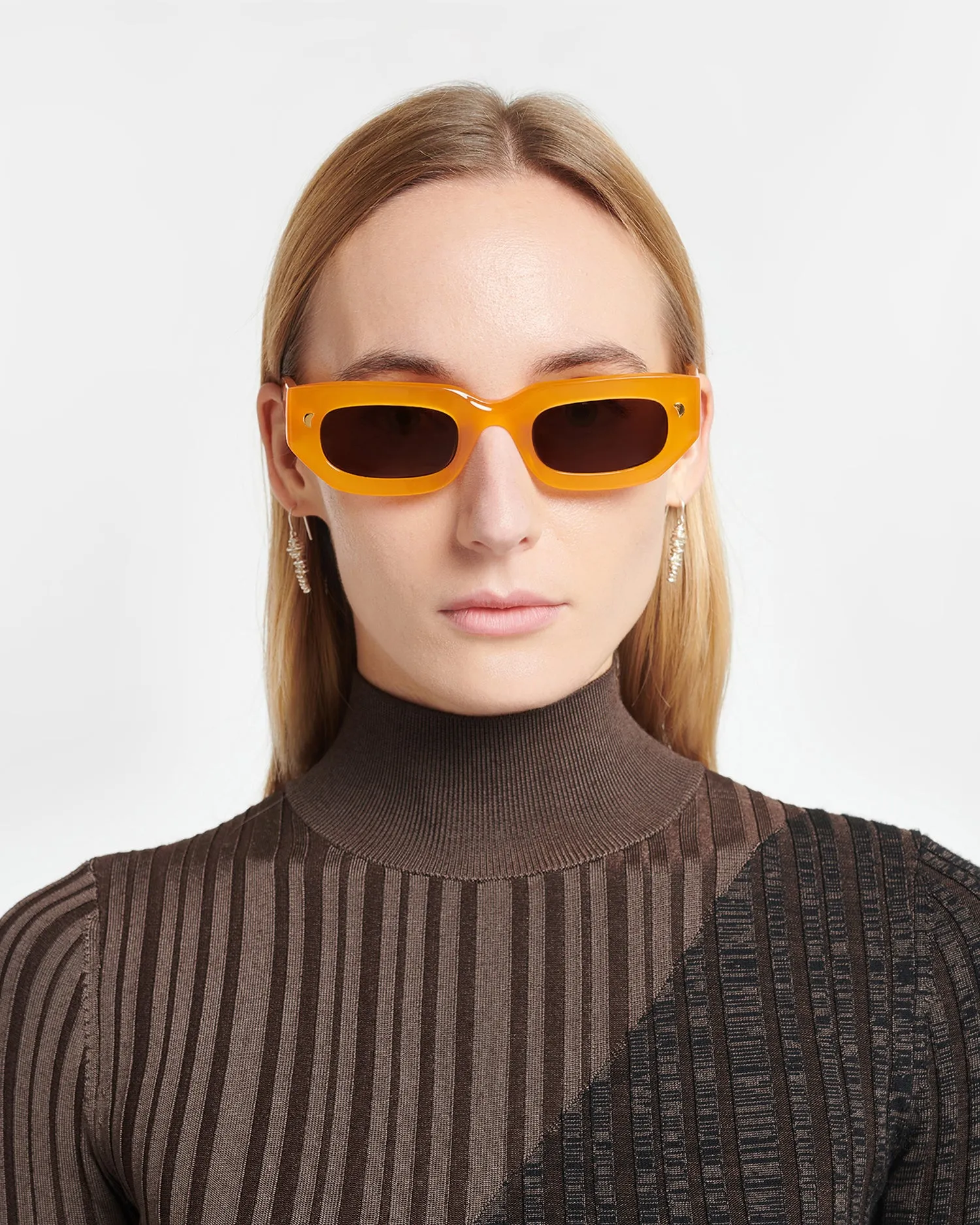 Kadee - Bio Plastic D-Frame Sunglasses - Orange sold by Nanushka product image thumbnail 4