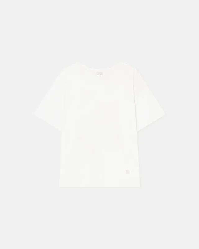 Wren - Embroidered Cotton-Jersey T-Shirt - Off White sold by Nanushka