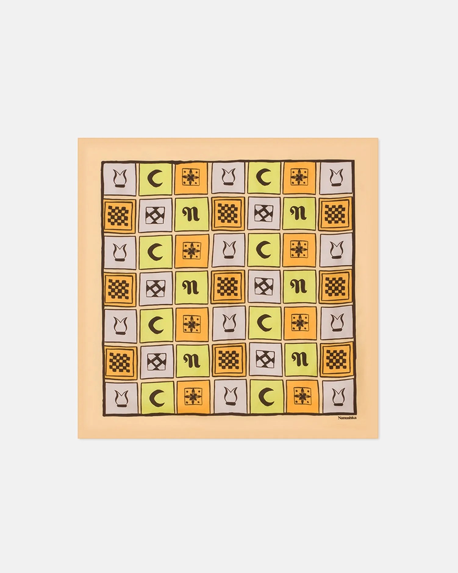 Shoul - Sale Printed Silk Scarf - Kopjafa Multicolor sold by Nanushka