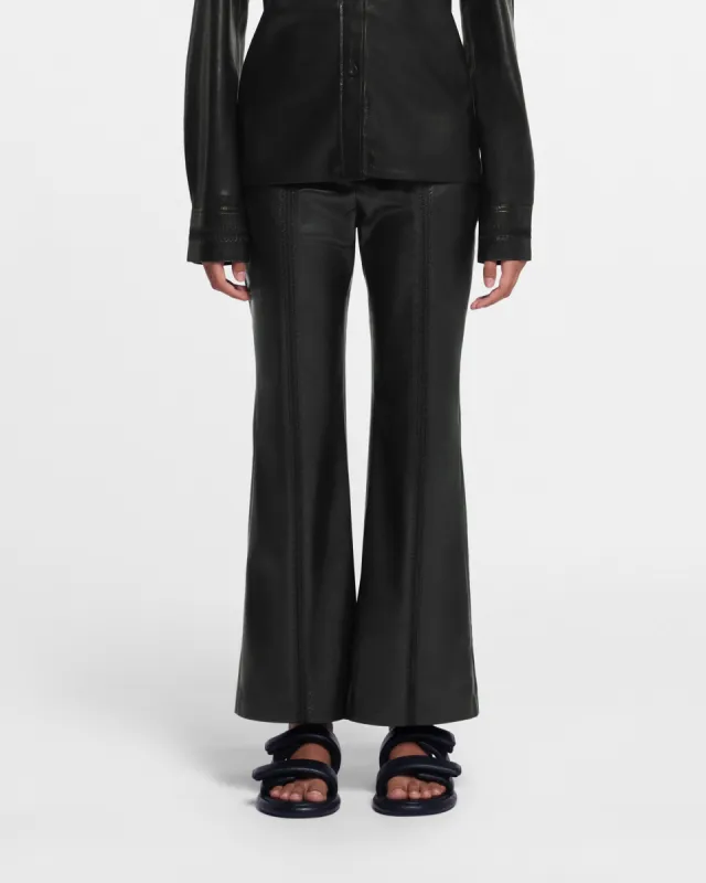 Jesca - SaleOkoborâ„¢ Alt-Leather Pants - Black sold by Nanushka