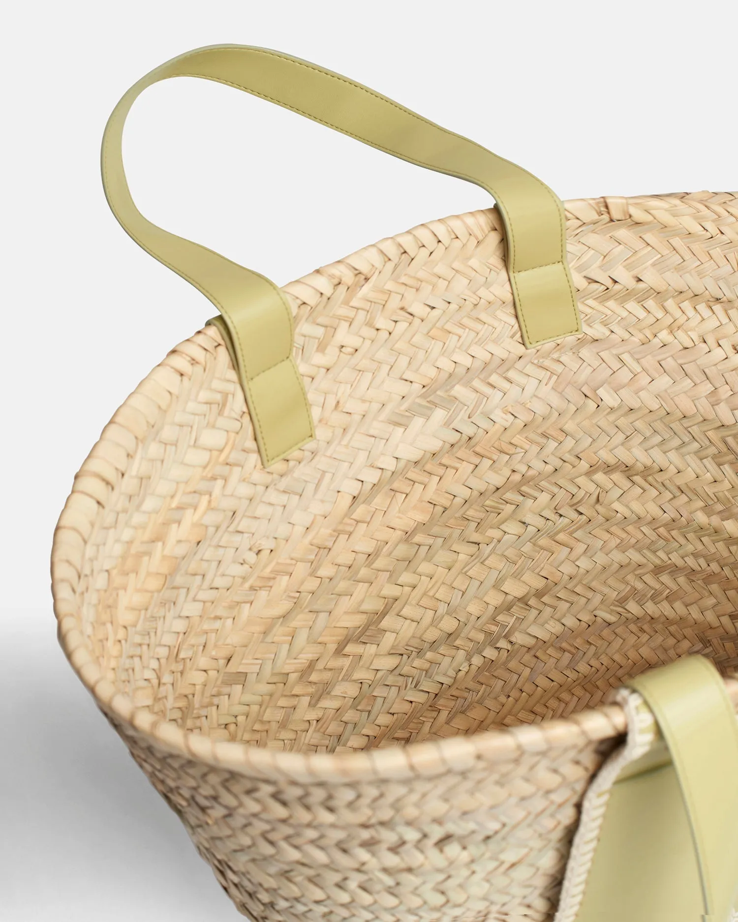 The Beach Bag - Raffia Tote - LimeAcc sold by Nanushka product image thumbnail 3