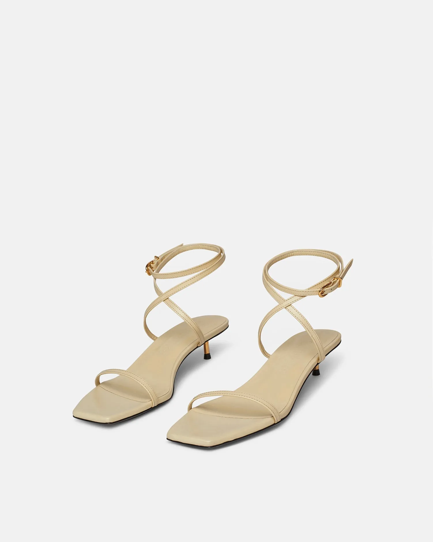 Jol - Leather Sandals - Off White sold by Nanushka product image thumbnail 2