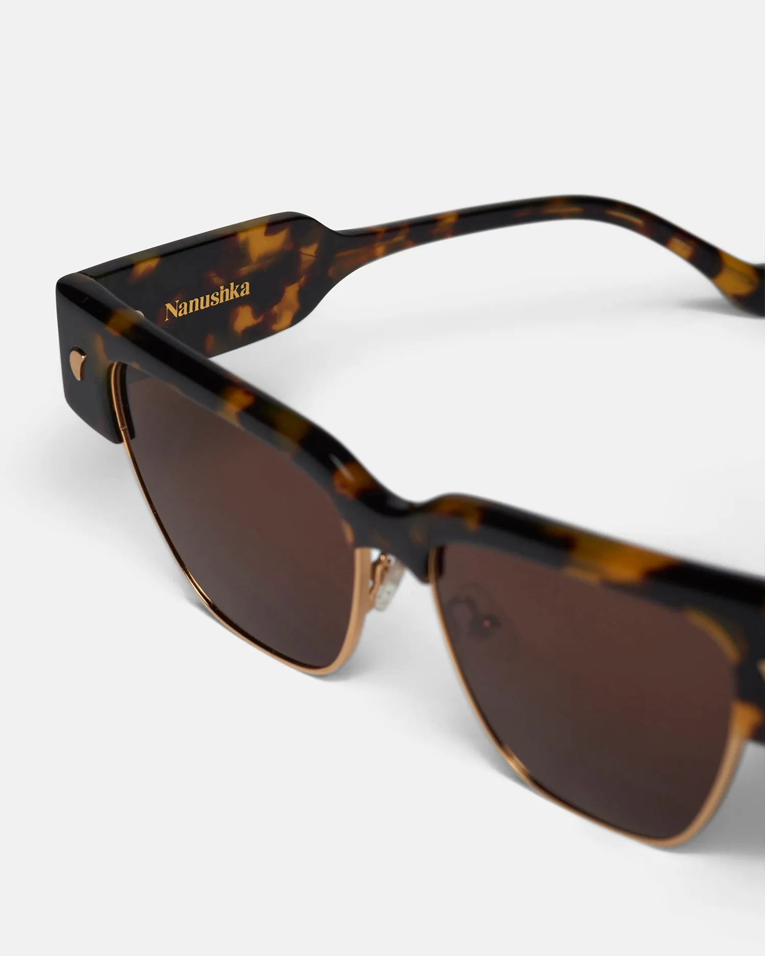 Shako - D-Frame Sunglasses - Tortoishell sold by Nanushka product image thumbnail 3