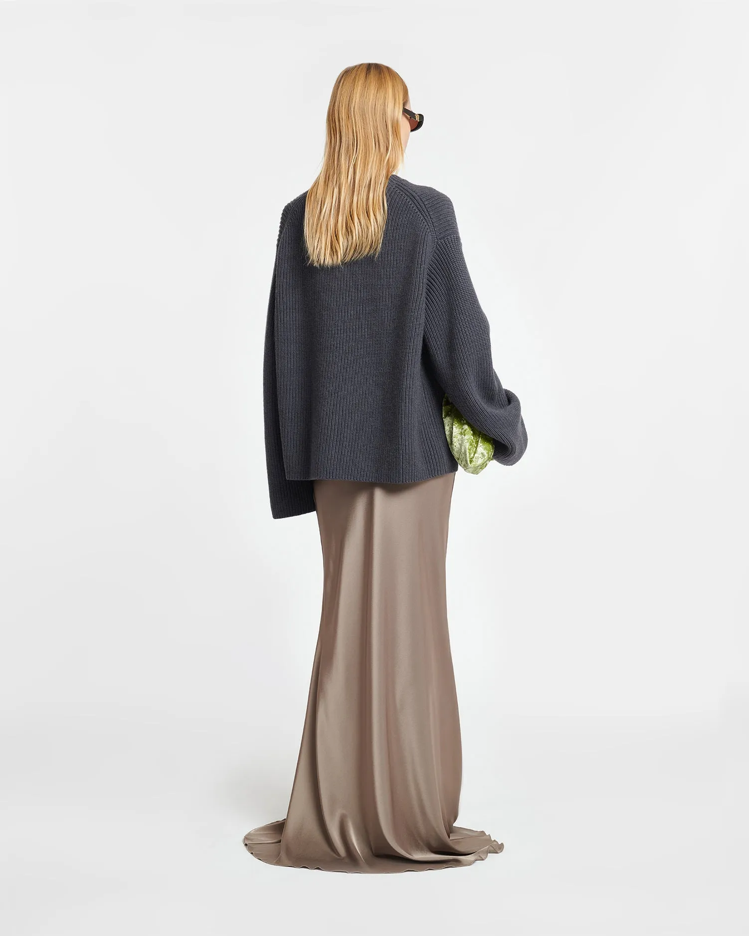 Maura - Cashmere-Blend Sweater - School Grey sold by Nanushka product image thumbnail 3