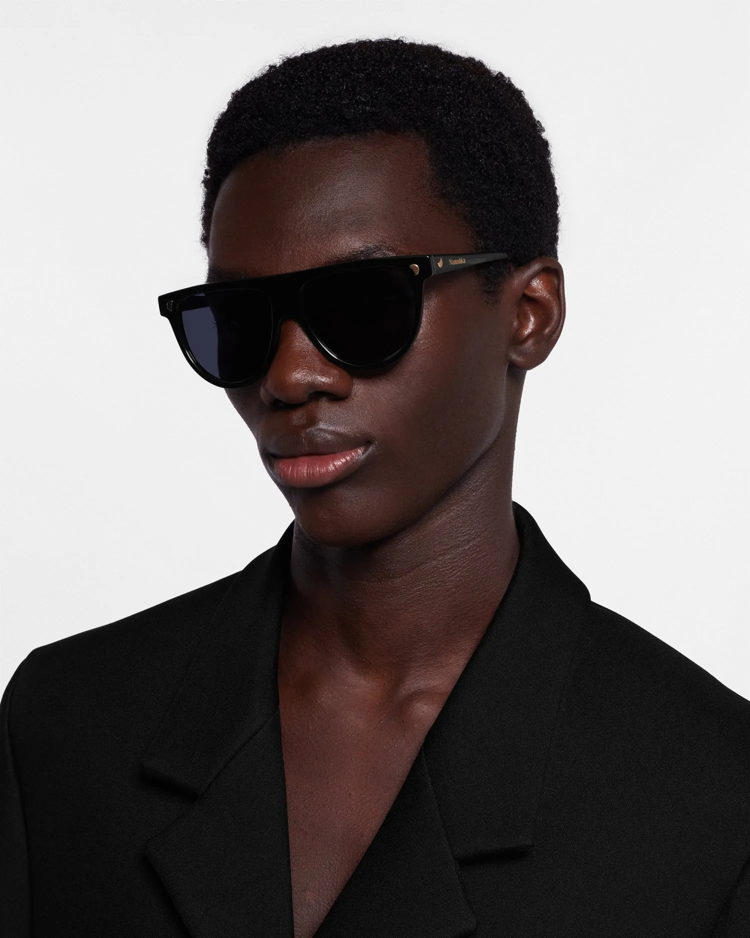 Coleen - Bio-Plastic Sunglasses - Black sold by Nanushka product image thumbnail 5