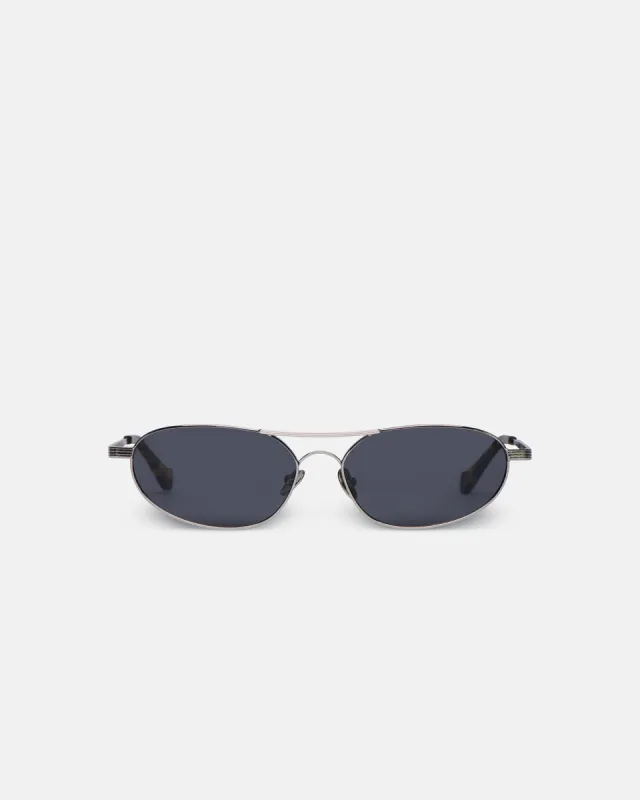 Serina - Silver-Tone Aviator-Style Sunglasses - Silver sold by Nanushka