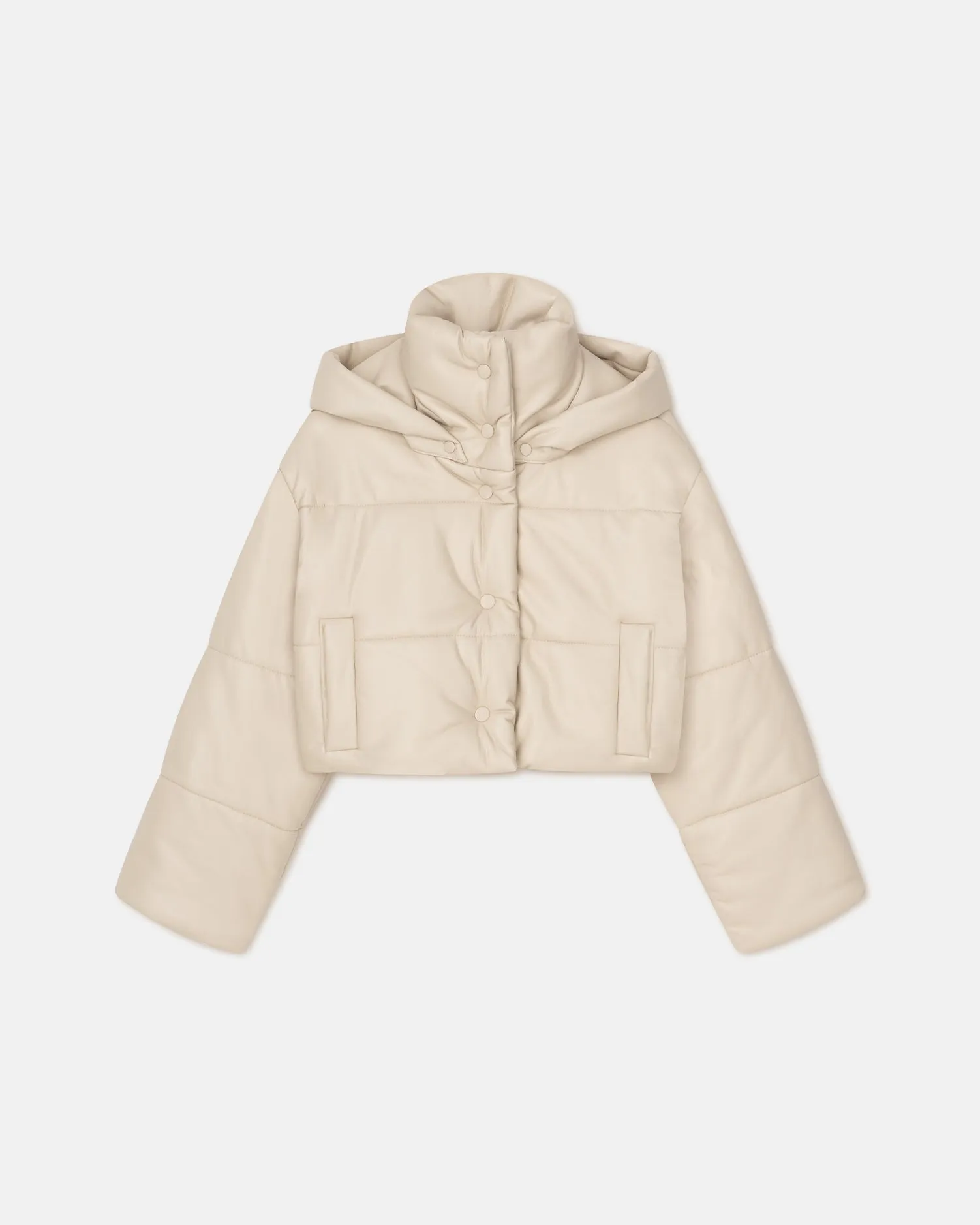 Aveline - Okobor™ Alt-Leather Jacket - Creme sold by Nanushka product image thumbnail 5