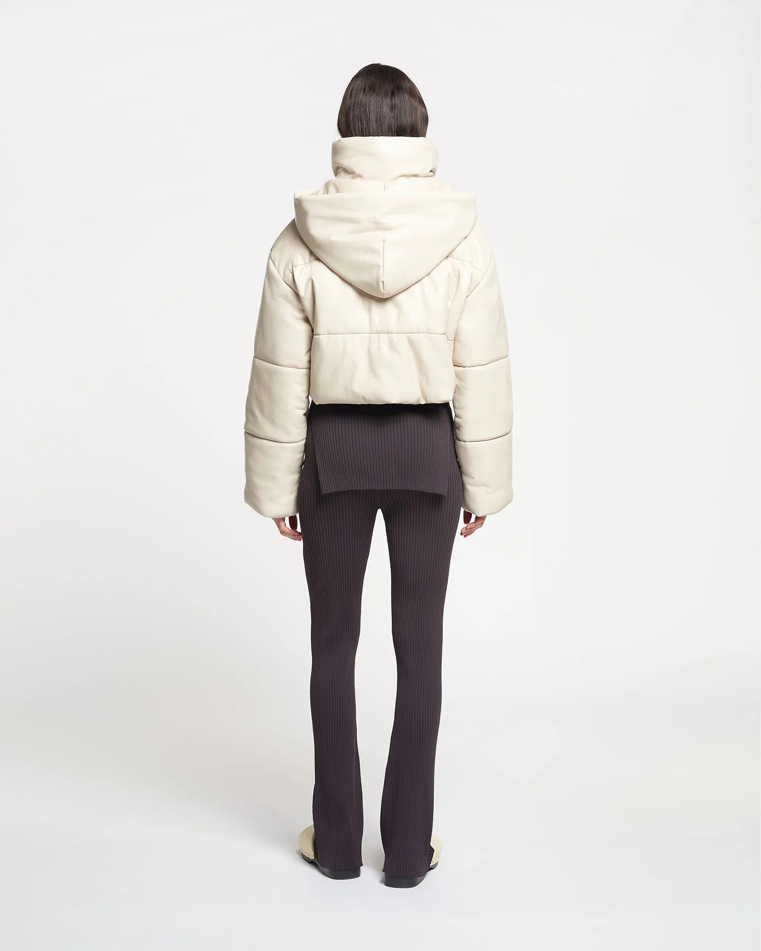 Aveline - Okobor™ Alt-Leather Jacket - Creme sold by Nanushka product image thumbnail 4