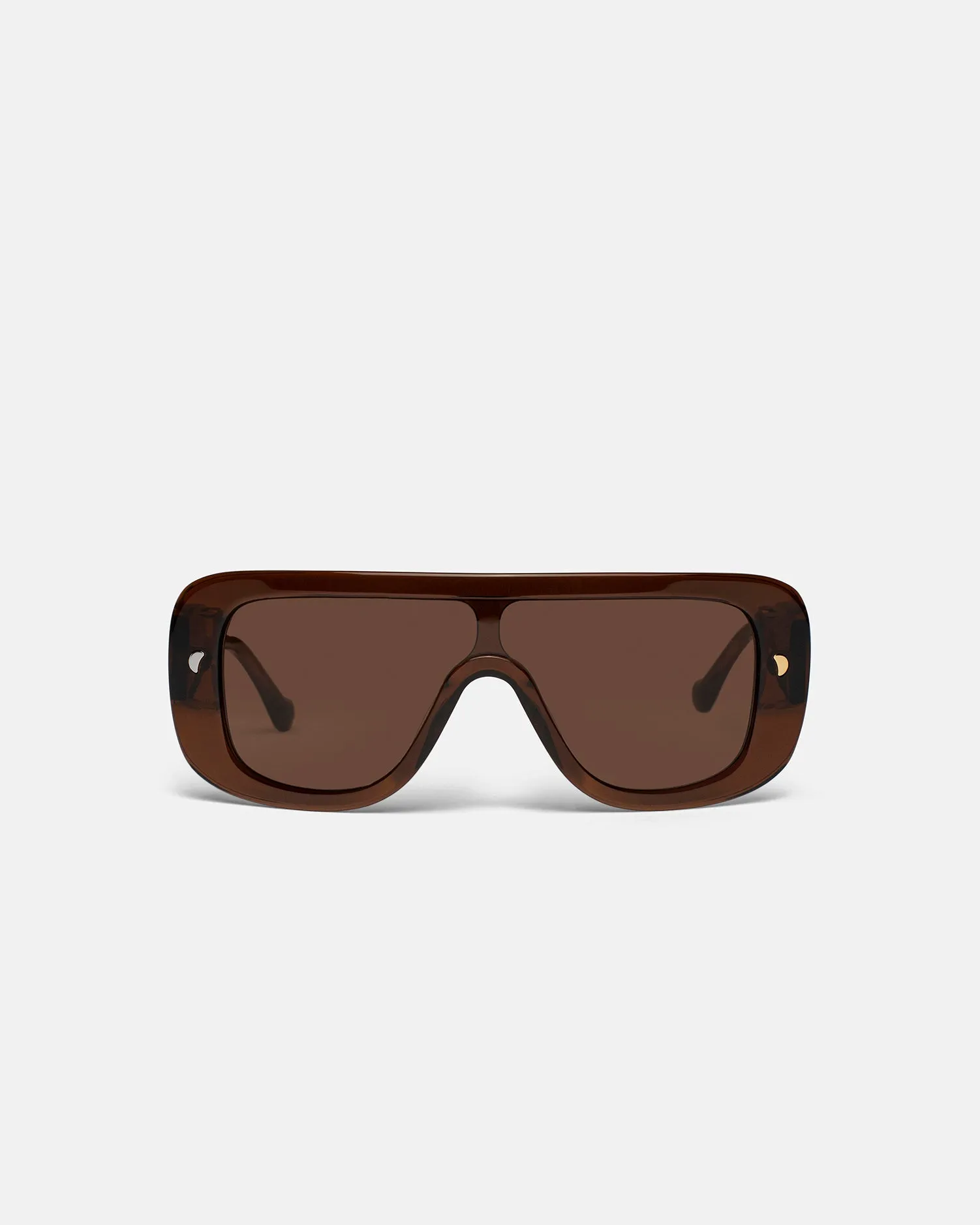 Monsino - Oversized Square-Frame Sunglasses - Brown Eyewear sold by Nanushka
