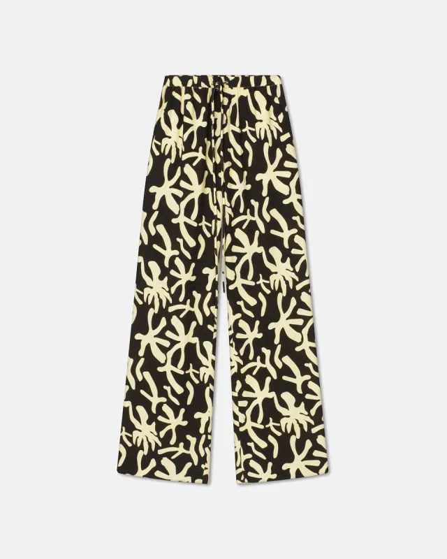 Polyka - Sale Printed Crepe Pants - Reef sold by Nanushka