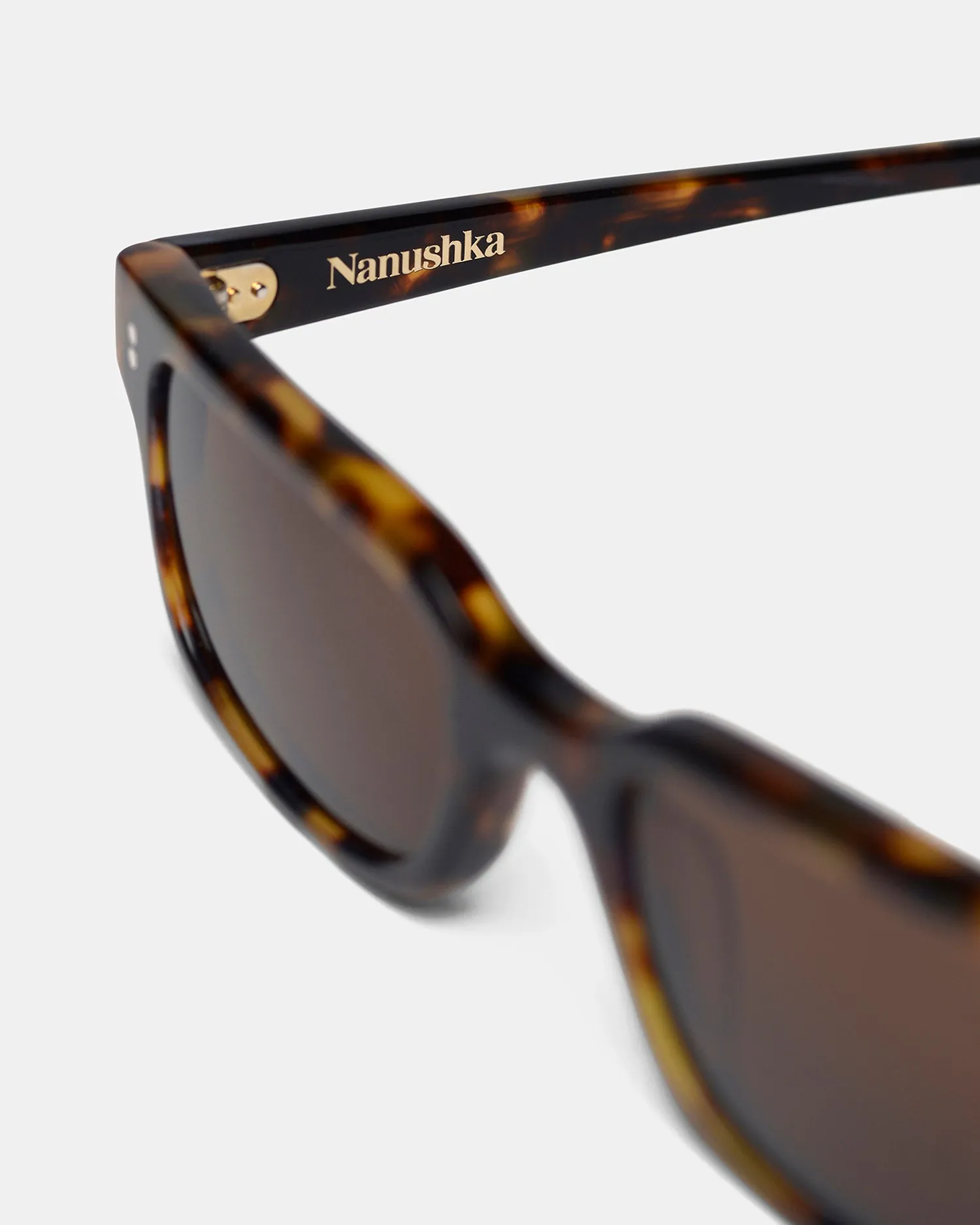 Albin - Plastic Sunglasses - Dark Amber sold by Nanushka product image thumbnail 3