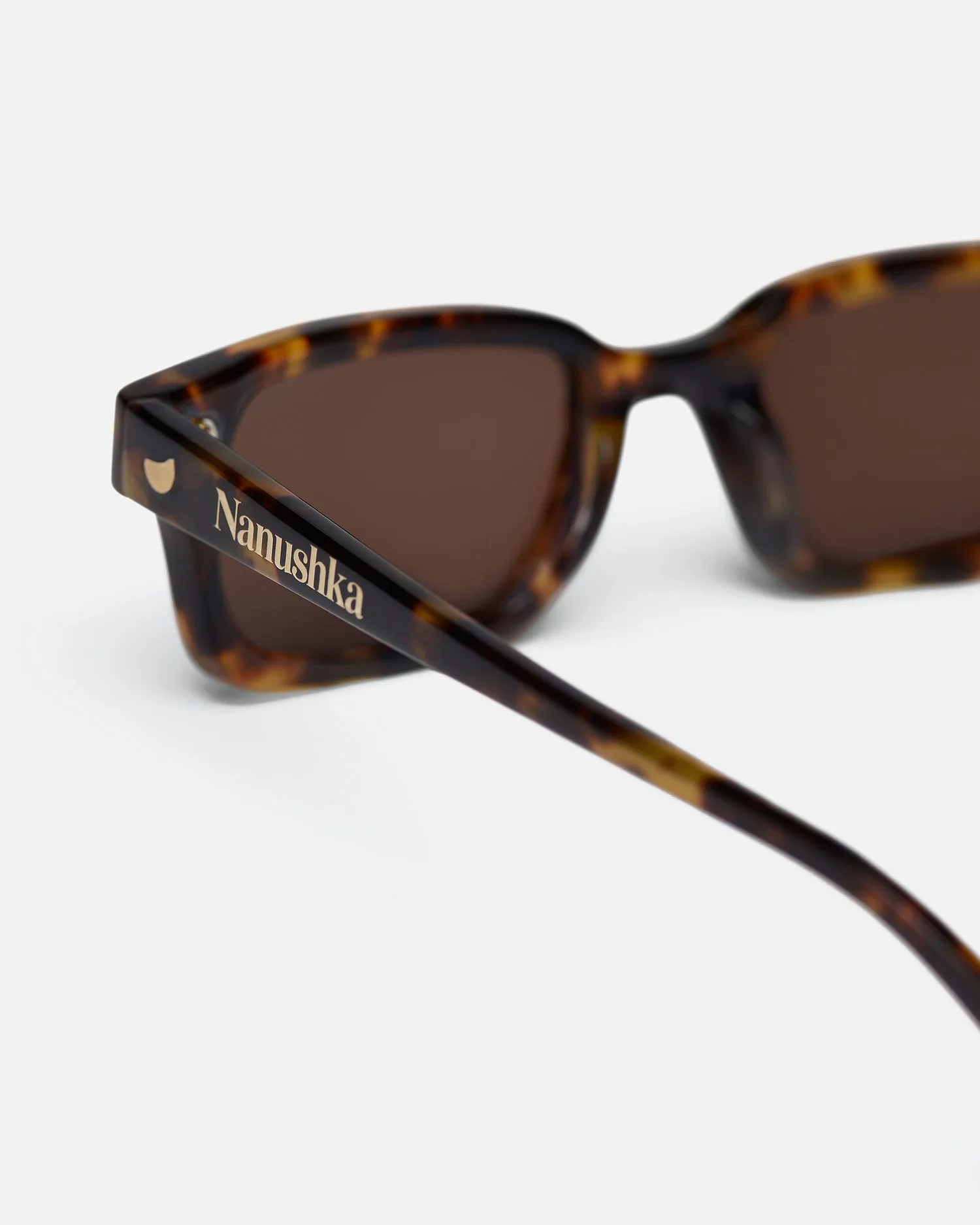 Albin - Plastic Sunglasses - Dark Amber sold by Nanushka product image thumbnail 4