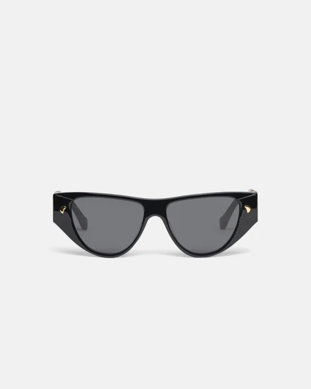 Emme - Bio-Plastic Cat-Eye Sunglasses - Black sold by Nanushka
