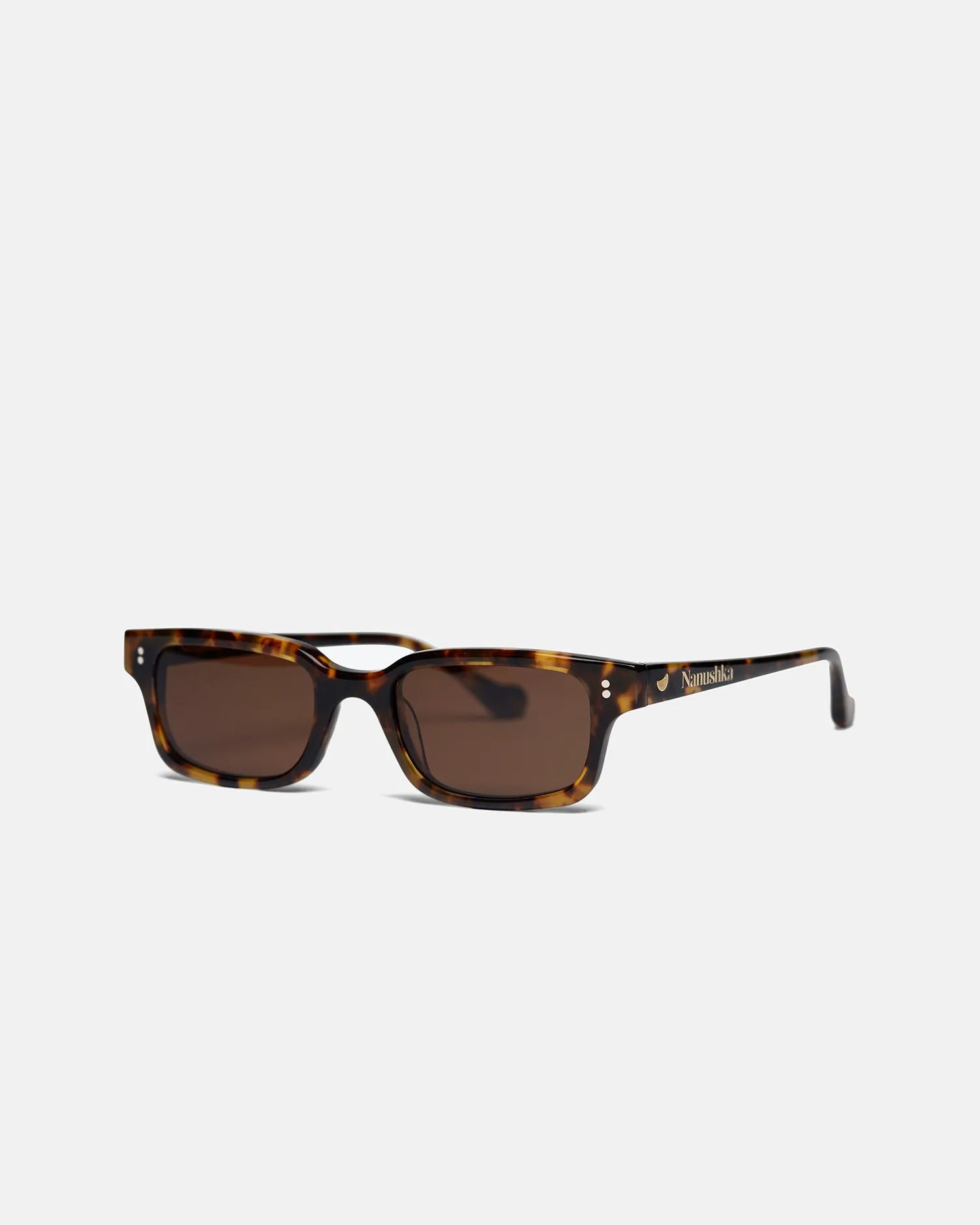 Albin - Plastic Sunglasses - Dark Amber sold by Nanushka product image thumbnail 2