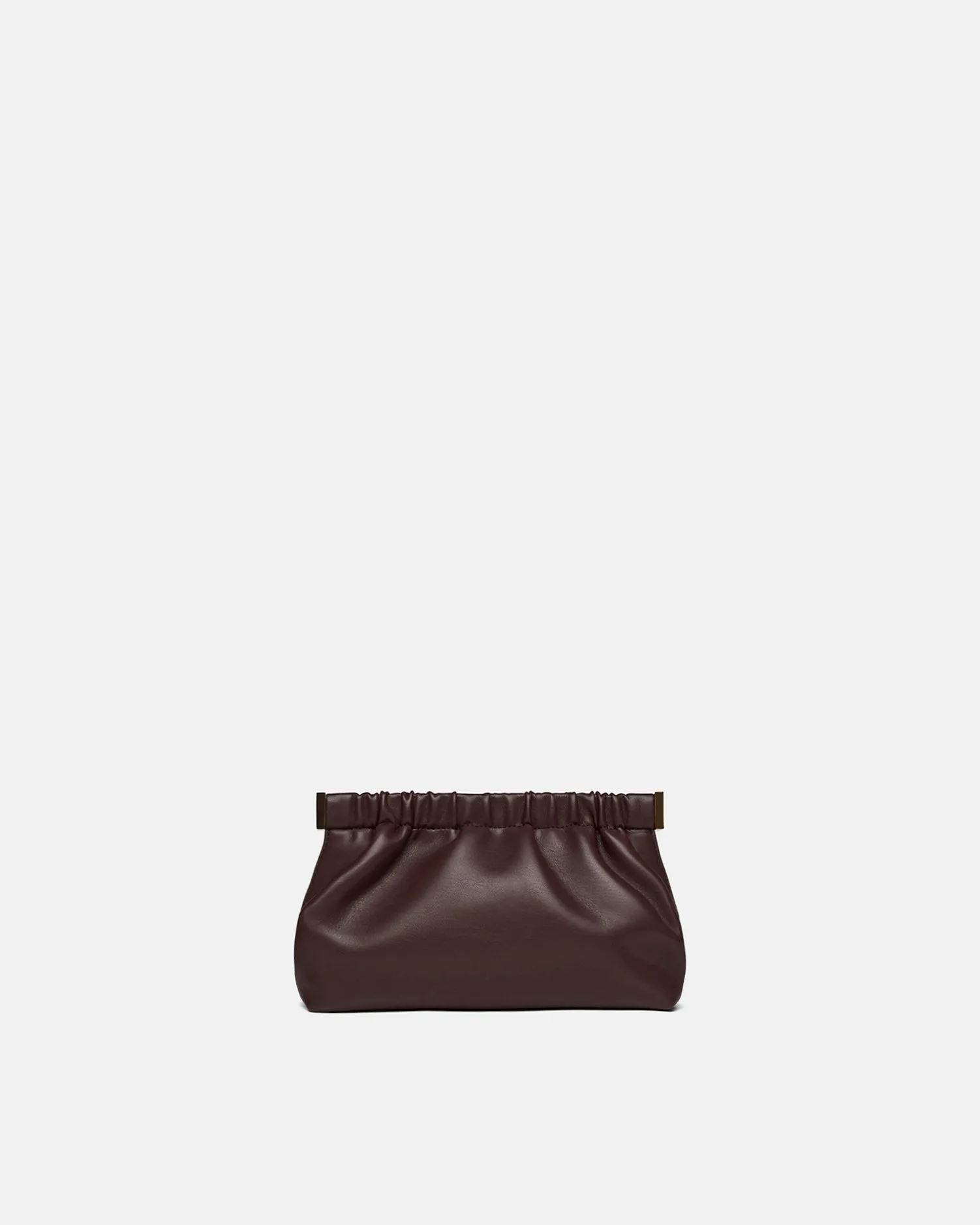 The Bar Clutch Mini - Alt-Nappa Clutch - Coffee Bean sold by Nanushka
