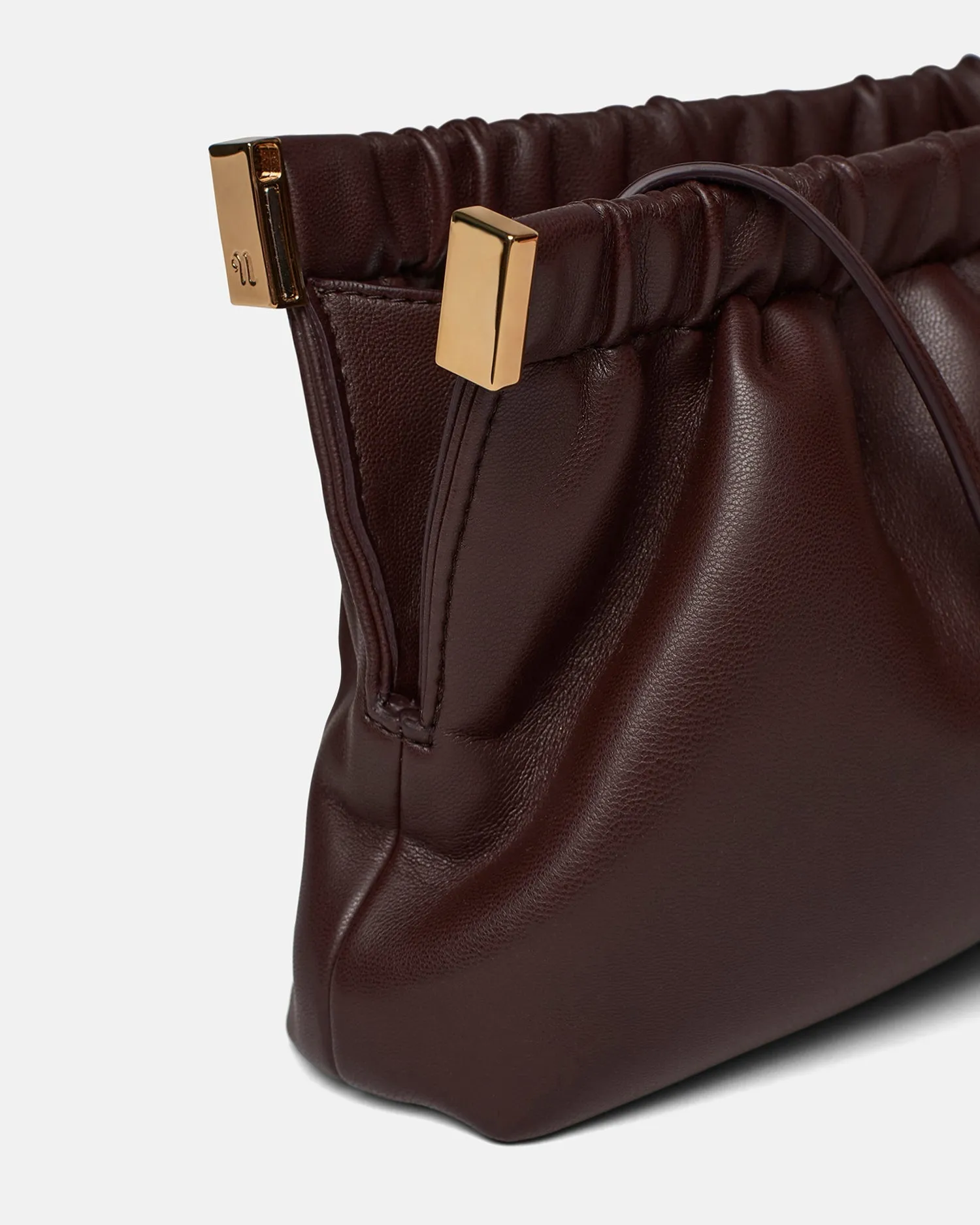 The Bar Clutch Mini - Alt-Nappa Clutch - Coffee Bean sold by Nanushka product image thumbnail 3