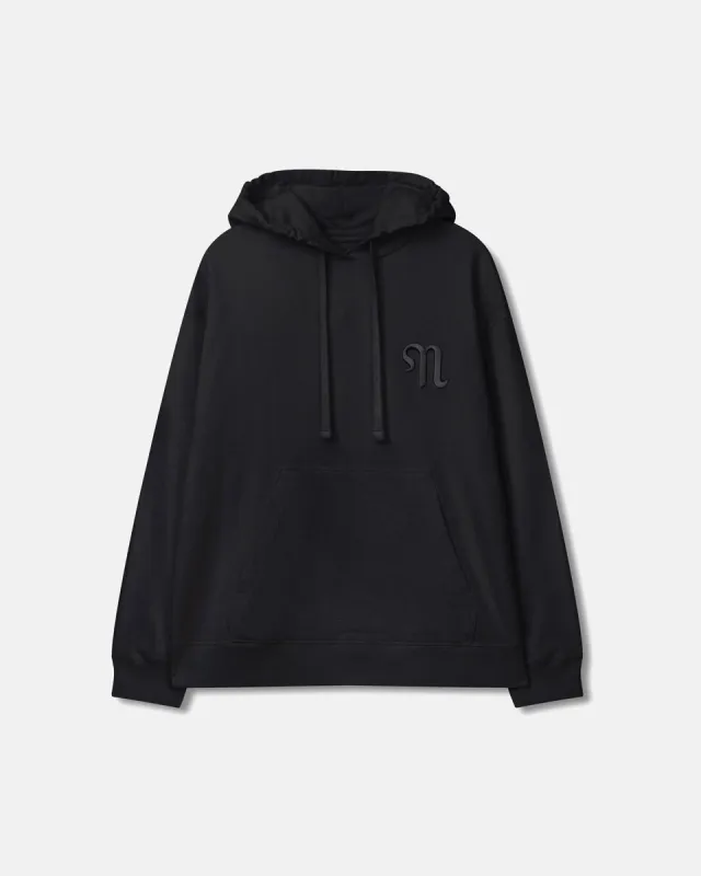 Ever - Organically Grown Cotton Logo Hoodie - Black sold by Nanushka