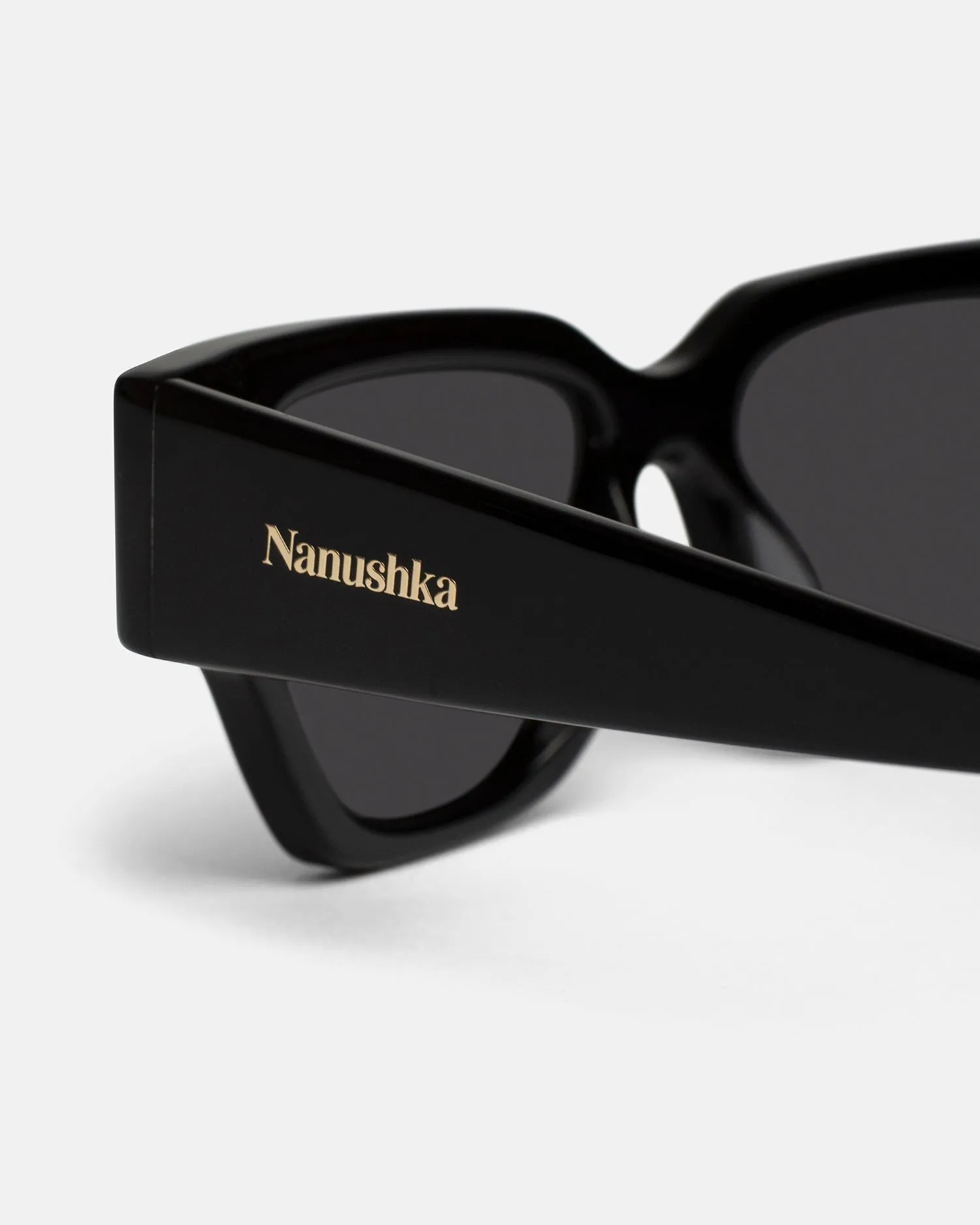 Sazzo - Bio-Plastic D-Frame Sunglasses - Grey/Black sold by Nanushka product image thumbnail 3