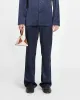 Macen - Satin Pants - Navy sold by Nanushka