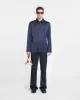 Macen - Satin Pants - Navy sold by Nanushka