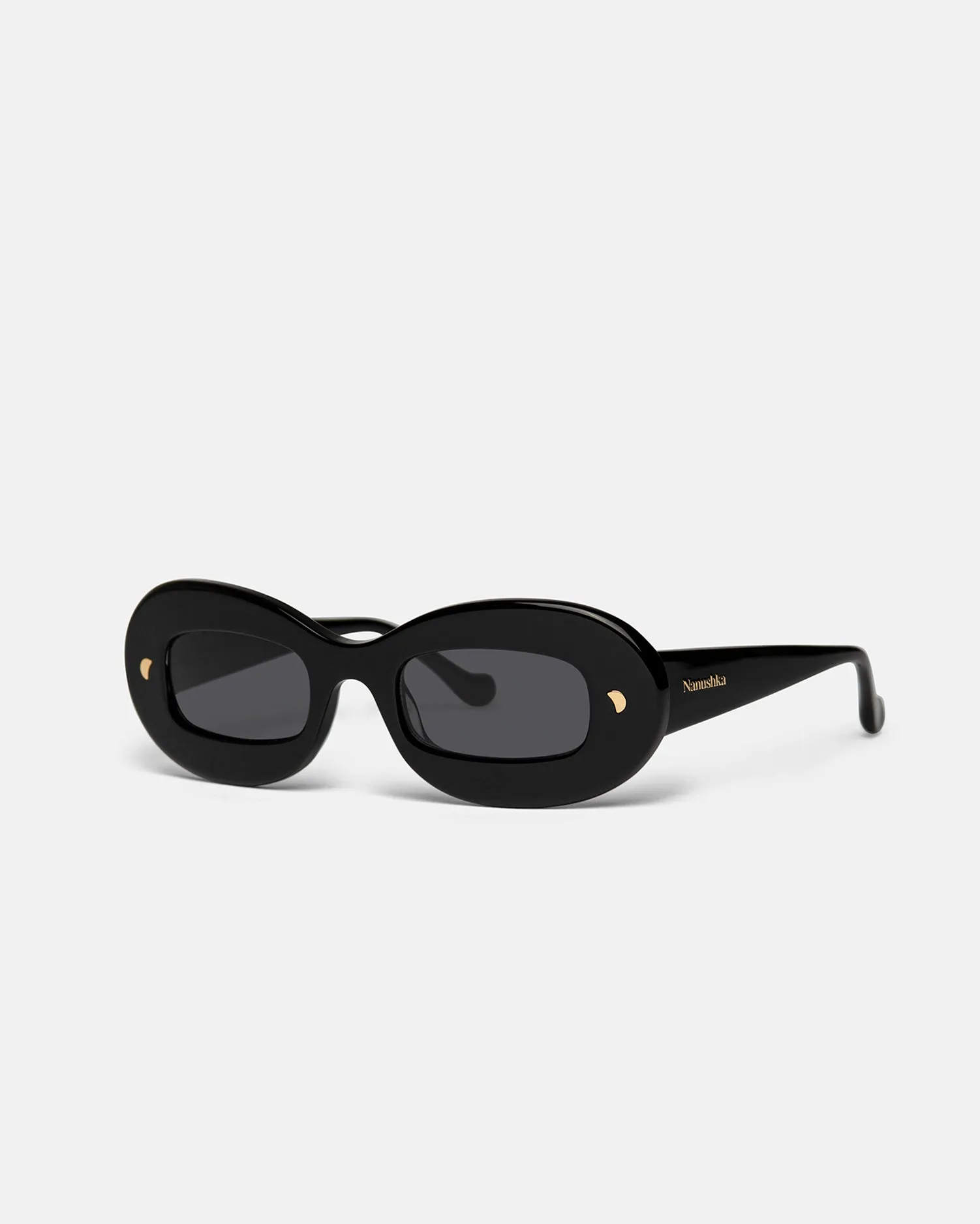 Gimma - Oval-Frame Sunglasses - GreyBlack sold by Nanushka product image thumbnail 2