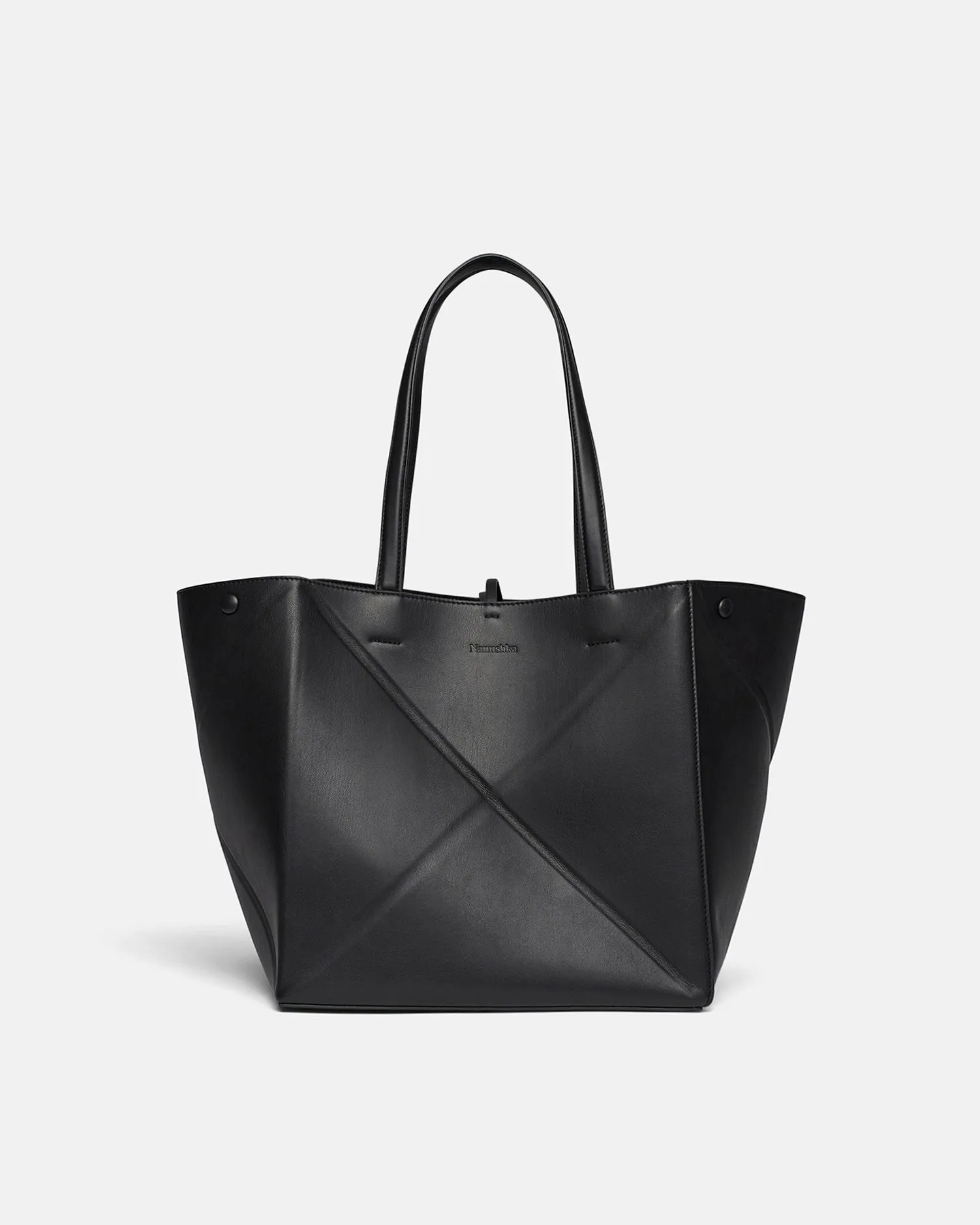 The Origami Tote - Alt-Nappa Tote - Black sold by Nanushka